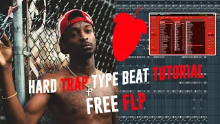 Fl Studio Tutorial | Hard Trap Beat [FREE FLP] Tutorial In Fl Studio 20 (Free Project Download)