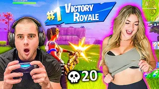 1 KILL = REMOVE 1 PIECE OF CLOTHING w/ GIRLFRIEND! (Fortnite)