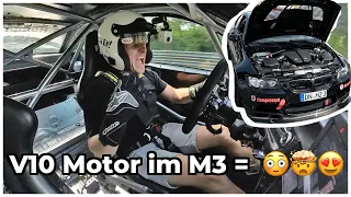 Geisteskrank! V10 Umbau im BMW M3 auf dem Nürburgring! 🤯😳