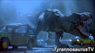 Tyrannosaurus rex's First Appearance in Jurassic Park 1993