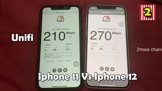 Iphone 11 Vs Iphone 12 TM 300mbps Unifi Wifi Speed 5Ghz Test
