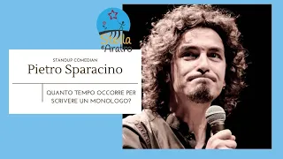 Pietro Sparacino, quanto tempo occorre per scrivere un monologo?