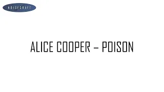 Alice Cooper - Poison Drum Score