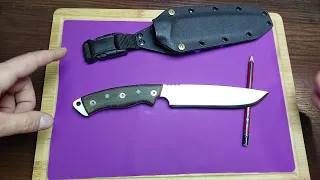 Landi survival bushcraft knife modifications review