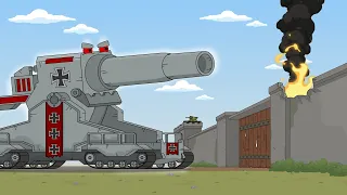 DORA storming the fortress - Cartoons about tanks