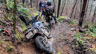Trying to hang with Enduro Riders on a KLX 300