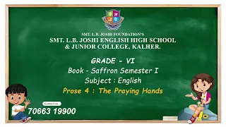 Grade 6 | English | Prose 4 | The Praying Hands