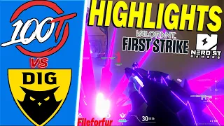 100 Thieves vs Dignitas / HIGHLIGHTS / First Strike North America NSG Tournament Qualifier BO3