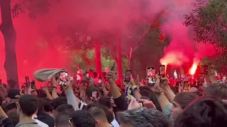 Ultras Sur desde dentro previa de El Clásico