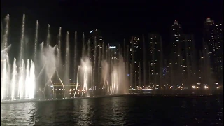 Аmazing singing fountain in Dubai/Дубайский поющий фонтан