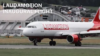 LAUDAMOTION INAUGURAL FLIGHT ARRIVING AT INNSBRUCK