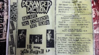 Deranged Diction-No Art, No Cowboy's, No Rules-Demo Tape