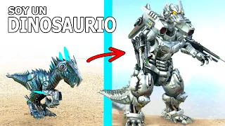 LA HISTORIA DEL PEQUEÑO DINOSAURIO MECHAGODZILLA KIRYU! Evoluciono Robot Kaiju ARK Soy un Dinosaurio