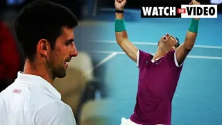 Novak Djokovic reacts as Rafael Nadal lands hammer blow in GOAT race
