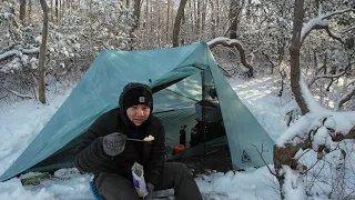Annapolis Rock Winter Weather Advisory Backpacking