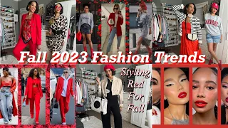 ❤️ FALL 2023 FASHION TRENDS | How to Style Red, Fall Outfit Ideas 2023, Color Trends | Crystal Momon