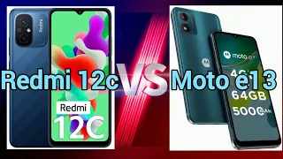 Redmi 12c Vs moto e13 - full comparison | best phone under 10k