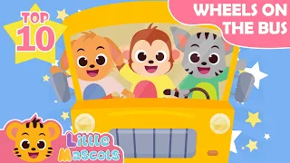 Wheels On The Bus + Head Shoulder Knees & Toes + more Little Mascots Nursery Rhymes & Kids Songs