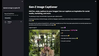 Stanford CS324 - Gen-Z Image Captioner Demo Using GPT3