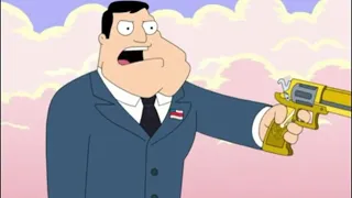 Stan meets god and trys to kill god in heaven  American dad