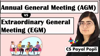 AGM vs EGM | Difference Between Annual General Meeting vs Extraordinary General Meeting | AGM | EGM