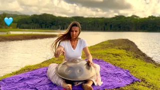 I played handpan by the water (This is what came through)