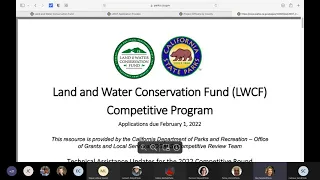 Land and Water Conservation Fund Workshop