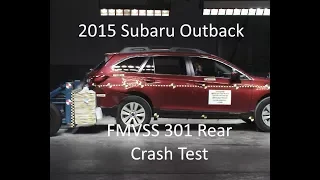 2015-2019 Subaru Outback FMVSS 301 Rear Crash Test (50 Mph)