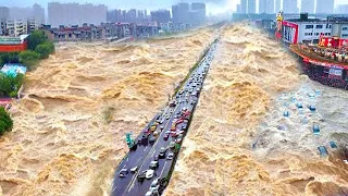 China become a vast ocean in seconds! Guangxi major flooding turn roads to rivers | Three Gorges Dam