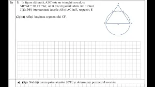 Simulare evaluare naţională ISJ Hunedoara - ianuarie 2023 - sub. III