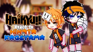 Haikyuu React To Hinata & Kageyama || 1/? || SPOILERS || Ft. Some Haikyuu characters || Gacha Club