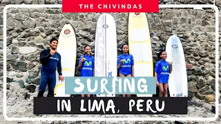 Our first time surfing in Lima | Peru Travel Vlog #4