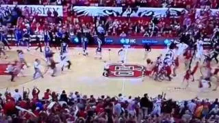 NC State Rushes the court