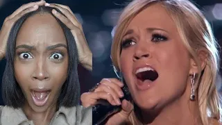 FIRST TIME REACTING TO | CARRIE UNDERWOOD "HOW GREAT THOU ART" REACTION