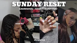 FALL SUNDAY RESET🍂ME DAY! shopping, wash day, Nails { morning + night routine } | YONIKKAA