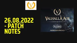Valhalla Essence - Patch notes 26.08