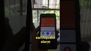 earthquake alarm，before 60 seconds