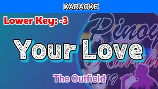 Your Love by The Outfield (Karaoke : Lower Key : -3)