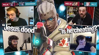 Streamers Reacting To Rank #1 PLAYER "Meliø"