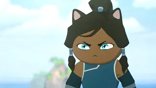 KORRA fights AANG...but they're cats for some reason | ANIMATION