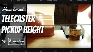 How to Set Telecaster Pickup Height - by Radioshop Pickups
