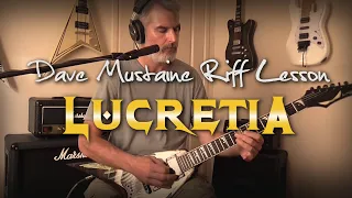 Lucretia Guitar Lesson - Dave Mustaine’s Part