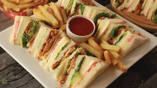 Hafsa's Kitchen Special Club Sanwiches Recipe By Chef Hafsa | Restaurant Style Club Sandwiches