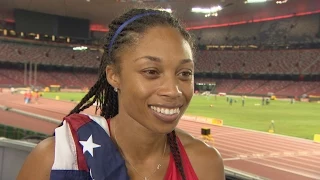 WCH 2015 Beijing - Allyson Felix USA 400m Final Gold