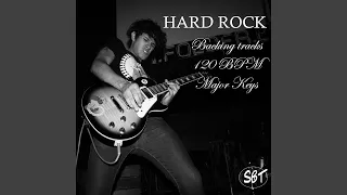 Hard Rock Backing Track in B Major, 120 BPM, Vol. 1