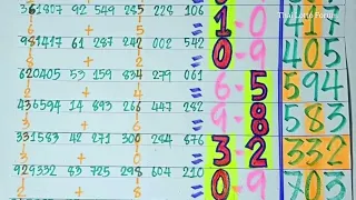 Thai Lotto 3UP HTF 2Digit Tass and Touch 1-10-2022 || Thai Lotto Result Today