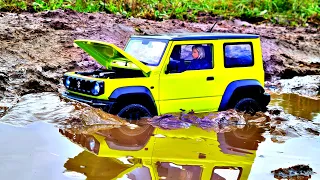 That's what the SUZUKI JIMNY 4x4 can do off-road ... Test of the new model from FMS. RC off-road