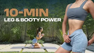 10 Minute Toned Legs and Booty With Weights Workout #bootylicious