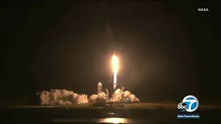 Liftoff: 4 astronauts launch for International Space Station in historic NASA-SpaceX mission I ABC7