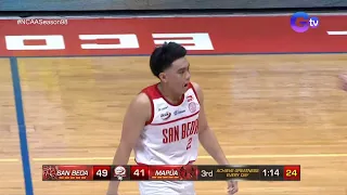 Jacob Cortez puts San Beda up by 8 with this jumper! #NCAASeason98